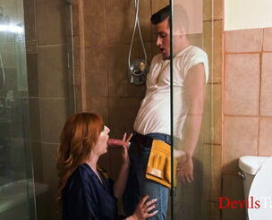 My Tall Ginger Wifey Ravages The Plumber - Lauren Phillips