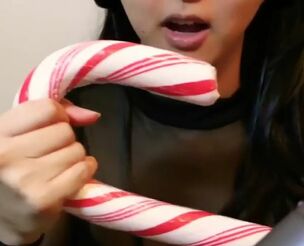 ASMR Lips: Slurping Huge Candy Crop