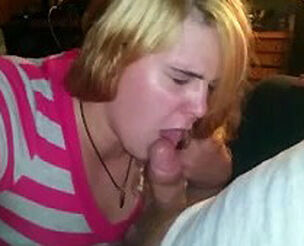 Obese gf doing deep-throat fellatio for her Boyfriend and