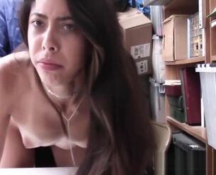 Teeny Latina Maiden Daughter-in-law Caught Shoplifting