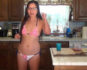 Chinese bathing suit glasses Ten