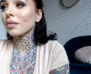 Tatted preggie doll with awesome phat knockers