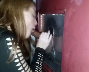 Unexperienced young lady school coed tests out a gloryhole